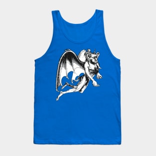 Demon As A Human With Huge Bat Wings Dictionnaire Infernal Cut Out Tank Top